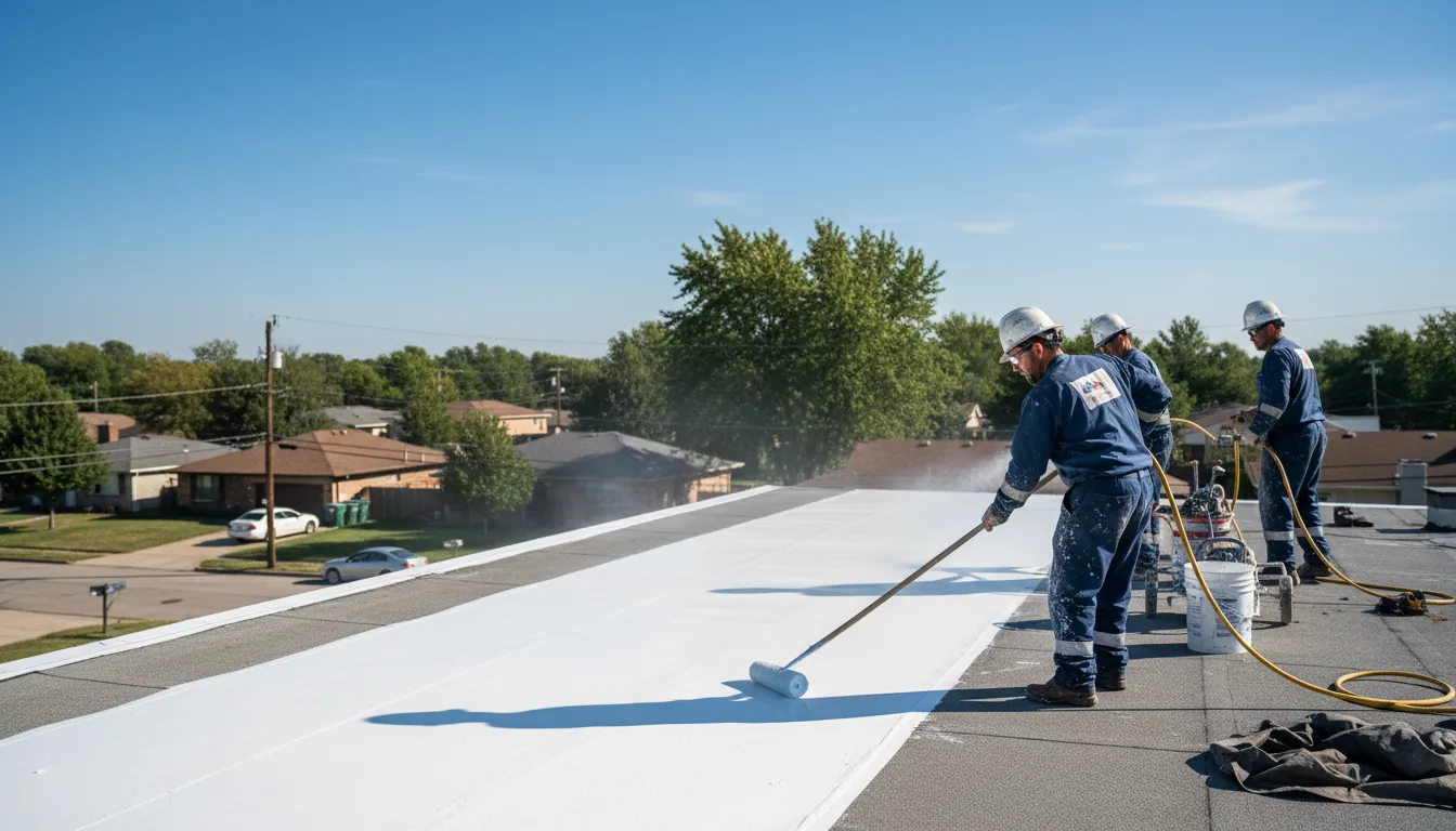 Commercial roof coating in Topeka, IN near me